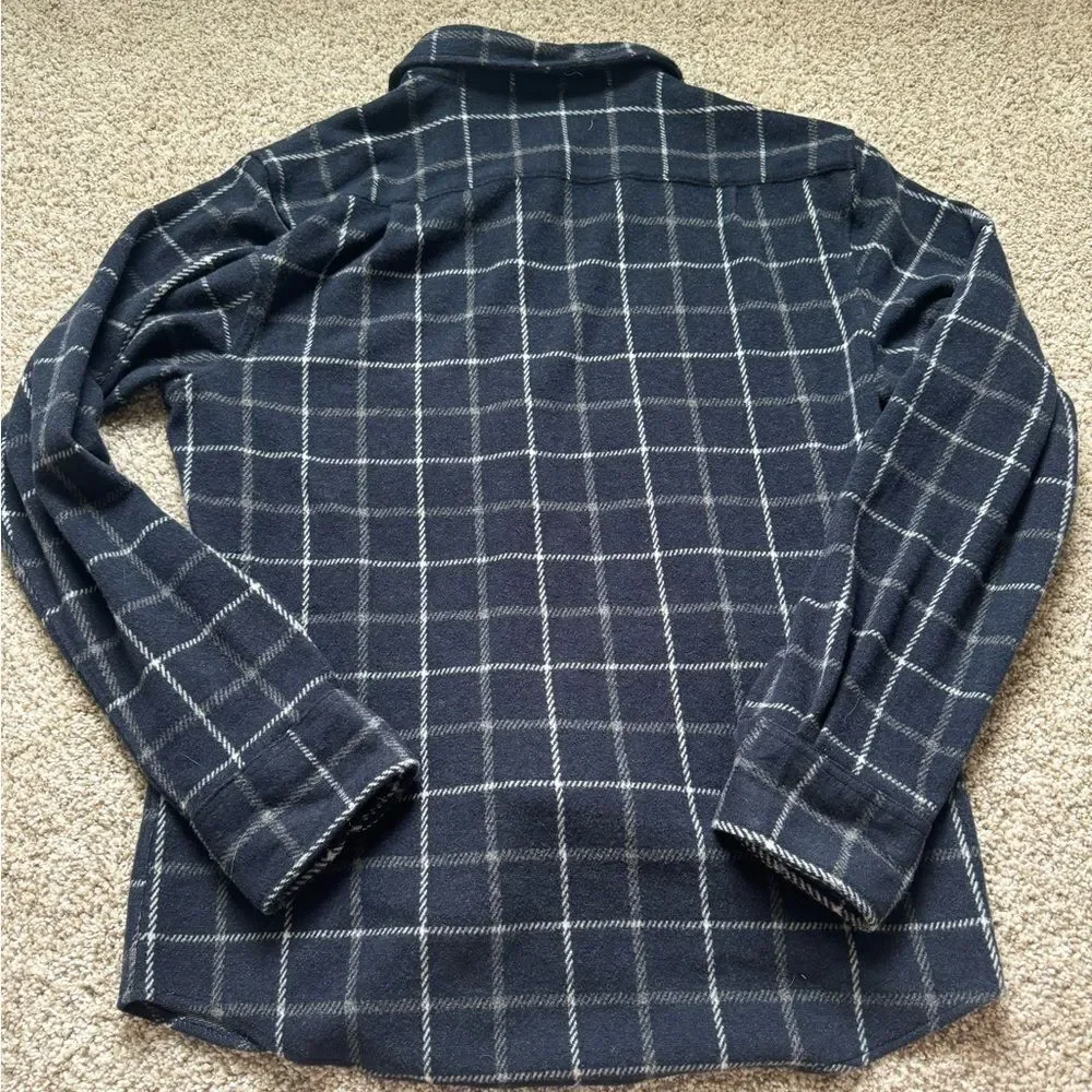 Sperry Men's Navy Plaid Button Down | Medium